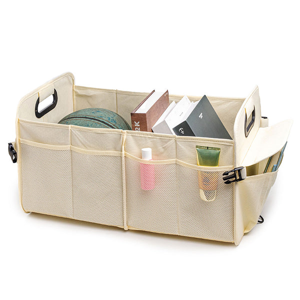 JVCV® XL Luxury Car Trunk Organizer – Waterproof, Heavy-Duty, Anti-Slip Storage Solution for SUVs, Sedans, and Minivans