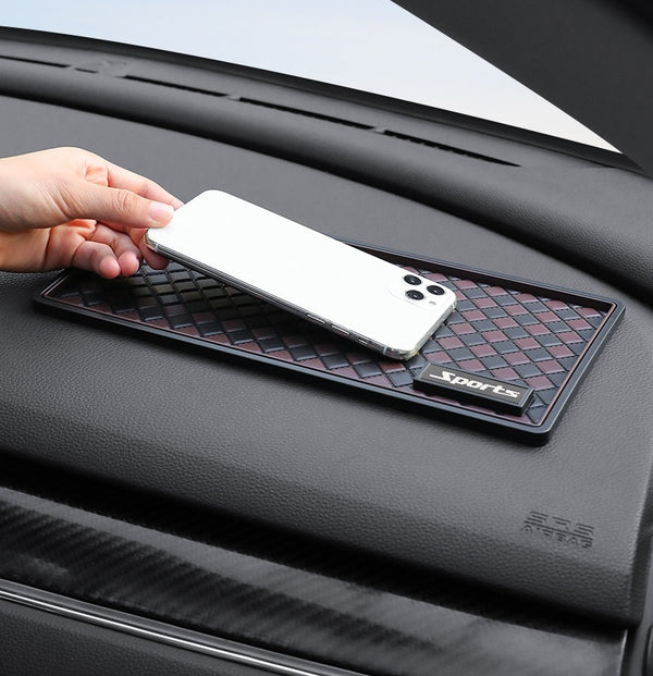 JVCV® Anti‑Slip Car Dashboard Mat – Magic Sticky PU Grip Pad for Phones, Sunglasses, Keys & More