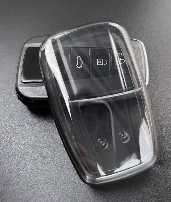 JVCV® Soft TPU Transparent Key Cover Compatible with New Toyota Camry Smart Key | Premium Scratch-Resistant, Lightweight & Stylish Smart Key Protector
