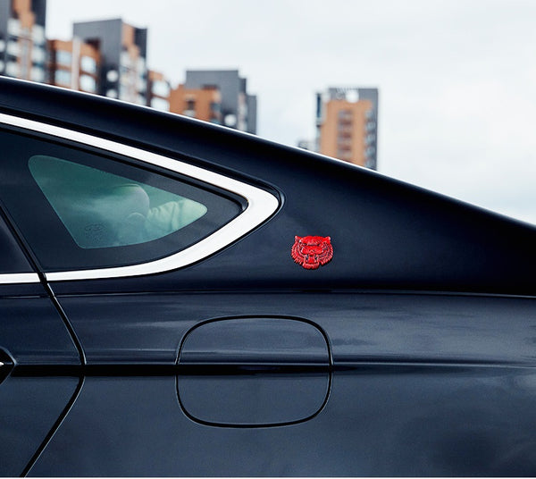 JVCV® 3D Metal Tiger Sticker – Chrome Emblem Badge for Cars, Bikes, Laptops, Helmets & More