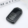 JVCV® Soft TPU Key Cover Combo (Matte Black + Transparent Black) – Compatible with Honda City, Elevate, Civic, Jazz, Amaze, CR-V, WR-V & BR-V – 3 Button Smart Key