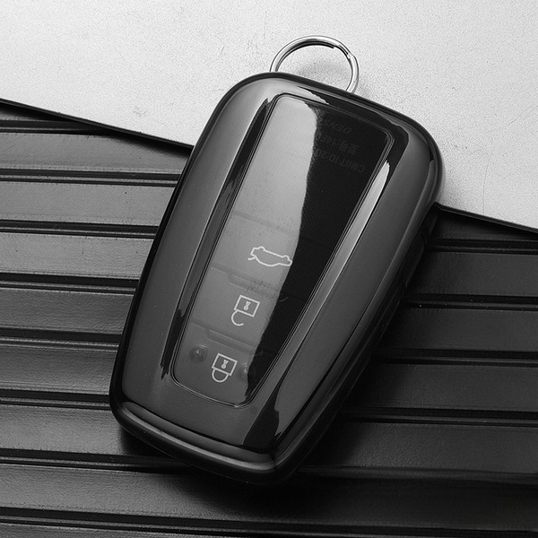 JVCV® Soft TPU Transparent Key Cover Compatible with New Toyota Camry Smart Key | Premium Scratch-Resistant, Lightweight & Stylish Smart Key Protector