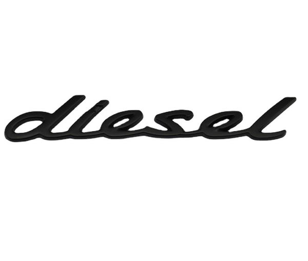 JVCV® 3D Metal Diesel Sticker – Chrome Emblem Badge for Car & Bike Fuel Tanks