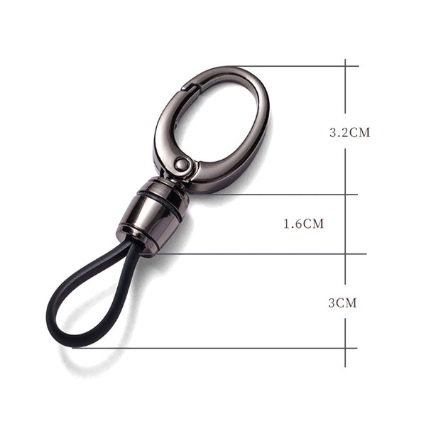 Genuine Leather Braided Keychain Strap – Car Key Chain Rope, Accessories Holder & Zinc Alloy Buckle Keyring for Men & Women | Stylish Keyring Organizer for Car, Bike, Home, Office Keys