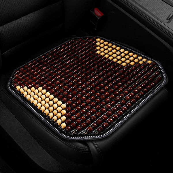 JVCV® Premium Wooden Beads Seat Cover – Universal Anti-Slip Cushion for Cars, SUVs, Trucks & Office Chairs