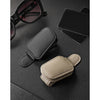 Single Pack Sunglasses Holder for Car Visor - Magnetic Leather Sunglasses Holder and Ticket Card Clip - Car Visor Accessories