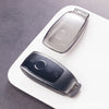 JVCV® Soft TPU Key Cover Combo (Matte Black + Transparent Black) – Compatible with Benz E Series Smart Key