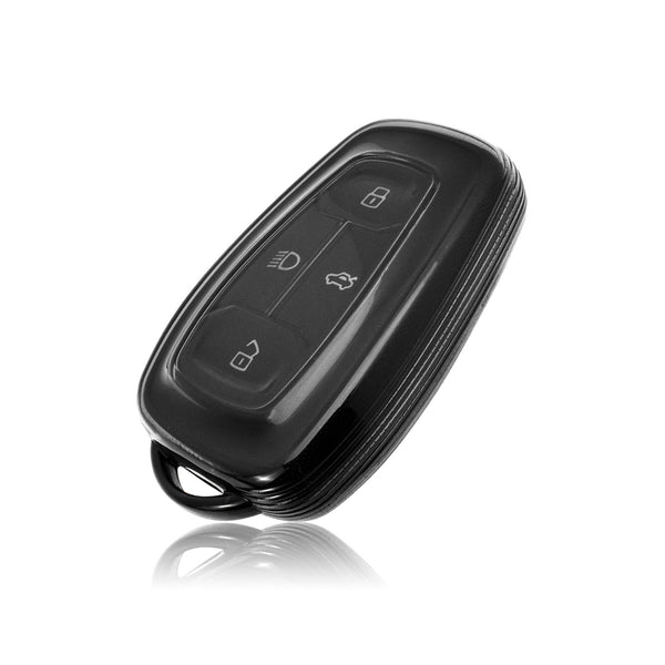JVCV® Soft TPU Transparent Cover – Compatible with Tata Smart Keys (Transparent Black)