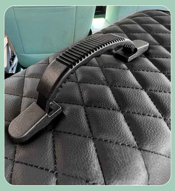 JVCV® PU Leather Car Trunk Boot Organizer with Lid — Anti‑Slip, Foldable & Waterproof