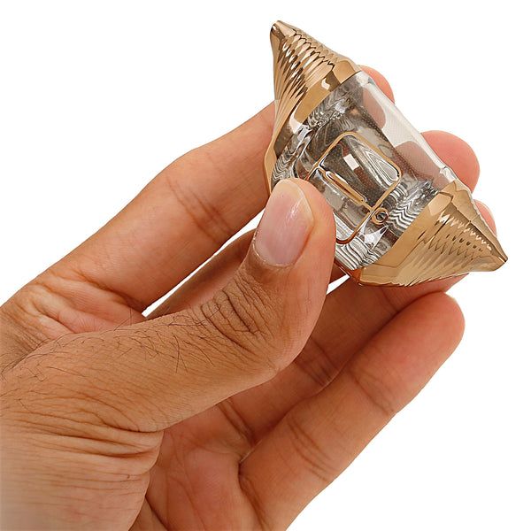 JVCV® Soft TPU Transparent Key Cover Compatible with Suzuki Jimny, Grand Vitara, Baleno, XL6, Swift, Ertiga, Dzire, Fronx, Urban Cruiser, Glanza, Hyryder | 2 Button Smart Key | Premium Transparent Gold Protection