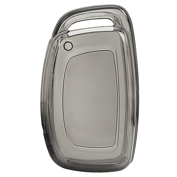 JVCV® Soft TPU Transparent Cover – Premium 3 & 4 Button Smart Key Protection Compatible with Hyundai Models (Transparent Black)