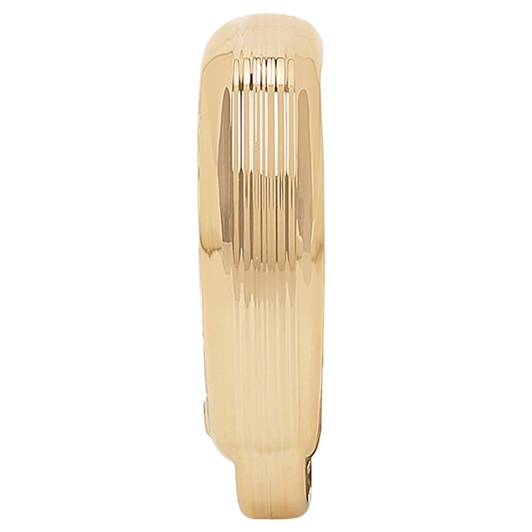 JVCV® Soft TPU Transparent Cover Compatible with Hyundai Alcazar Creta Venue i20 Tucson Elantra Car 4 Button Smart Key (Transparent Gold)