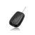 JVCV® Soft TPU Transparent Cover – Renault 2‑Button Remote Key (Transparent Black)