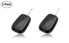 JVCV® Soft TPU Transparent Cover – Renault 2‑Button Remote Key (Transparent Black)