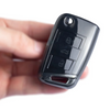 JVCV® Soft TPU Key Cover Combo (Matte Black + Transparent Black) – Compatible with Skoda Kushaq, Taigun, Tiguan, Virtus, Octavia, Kodiaq & Superb – Folding Key