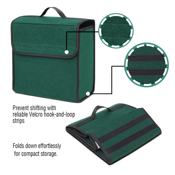 JVCV® Anti-Slip Car Trunk Boot Organizer (Small) – Foldable Storage Box for Cars, SUVs, Sedans & Trucks