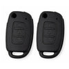 JVCV® Soft TPU Key Cover – Matte Black Pattern – Compatible with Hyundai Creta, Venue, Aura, Elite i20, Grand i10 Nios & Xcent – 3 Button Flip Key