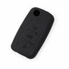 JVCV® Soft TPU Key Cover Combo (Matte Black + Transparent Black) – Compatible with Volkswagen Polo, Vento, Jetta, Ameo, Passat & Skoda Rapid, Laura, Superb, Octavia, Fabia, Yeti – Folding Key