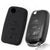 JVCV® Soft TPU Key Cover Combo (Matte Black + Transparent Black) – Compatible with Volkswagen Polo, Vento, Jetta, Ameo, Passat & Skoda Rapid, Laura, Superb, Octavia, Fabia, Yeti – Folding Key