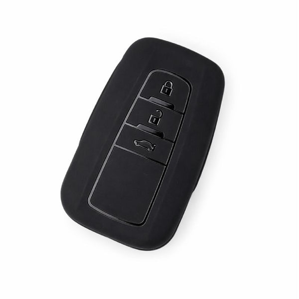 JVCV® Soft TPU Key Cover – Matte Black Pattern – Compatible with Toyota Camry Smart Key