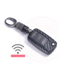 Car Styling Soft Carbon Fiber Pattern Key Cover Compatible with Volkswagen Polo Vento Jetta Ameo Passat and Skoda Rapid Laura Superb Octavia Fabia Yeti Folding Key with Keychain