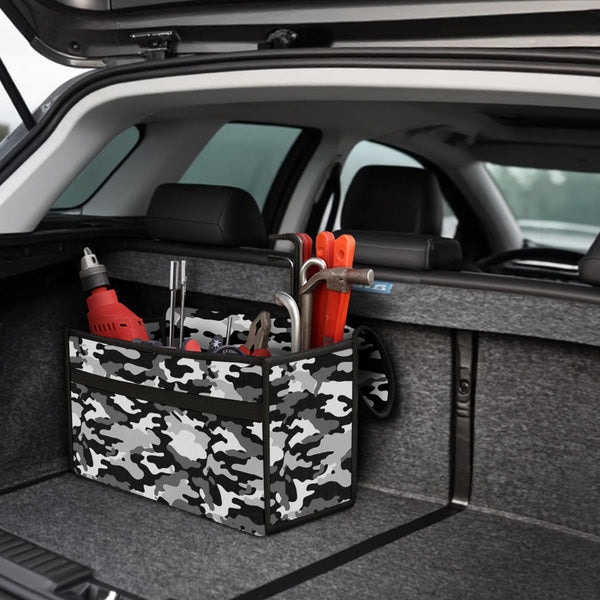 JVCV® Car Trunk Boot Organizer with Camouflage Pattern – Anti-Slip Multipurpose Storage Box for Cars, SUVs, Sedans, Trucks & Minivans