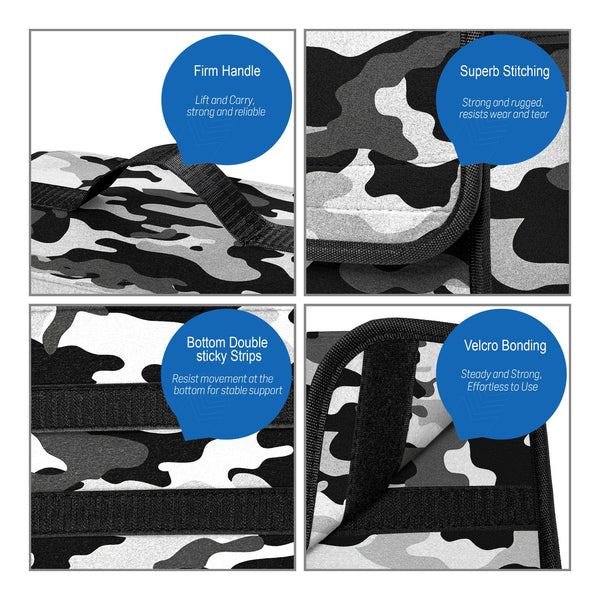 JVCV® Car Trunk Boot Organizer with Camouflage Pattern – Anti-Slip Multipurpose Storage Box for Cars, SUVs, Sedans, Trucks & Minivans