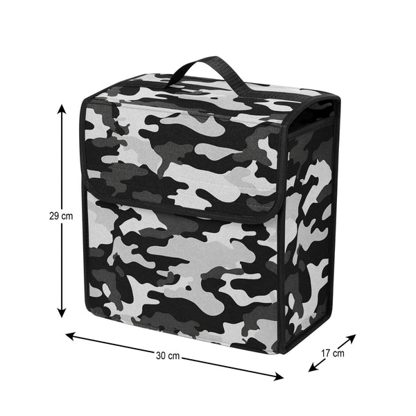 JVCV® Car Trunk Boot Organizer with Camouflage Pattern – Anti-Slip Multipurpose Storage Box for Cars, SUVs, Sedans, Trucks & Minivans