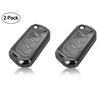 JVCV® 2 Pack Soft TPU Transparent Cover Compatible with Mahindra XUV 700, 3XO, Thar, Marazzo, Bolero, Scorpio, Scorpio N, XUV 300, TUV300 Plus and XUV 400 EV 3 Button flip Key (Transparent Black)