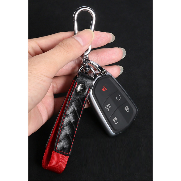 JVCV® Braided Leather & Alloy Keychain – Horseshoe‑Buckle Universal Organizer with Efficient Screw D‑Ring & Zinc‑Alloy Hook (Men & Women)