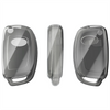JVCV® Soft TPU Transparent Cover Compatible with Hyundai Creta Venue Aura Elite i20 Grand i10 Nios Xcent 3 Button Flip Key