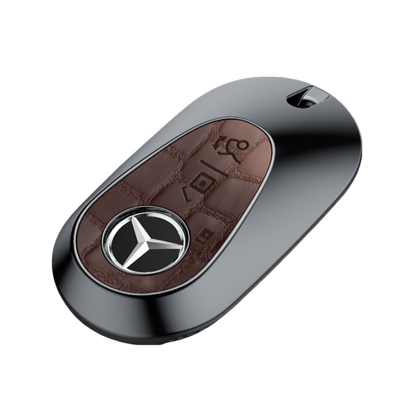 JVCV® Crocodile Pattern ABS Key Cover with Keychain – Compatible with Mercedes-Benz S-Class, G-Class, E-Class (2022 Onwards) 3-Button Smart Key