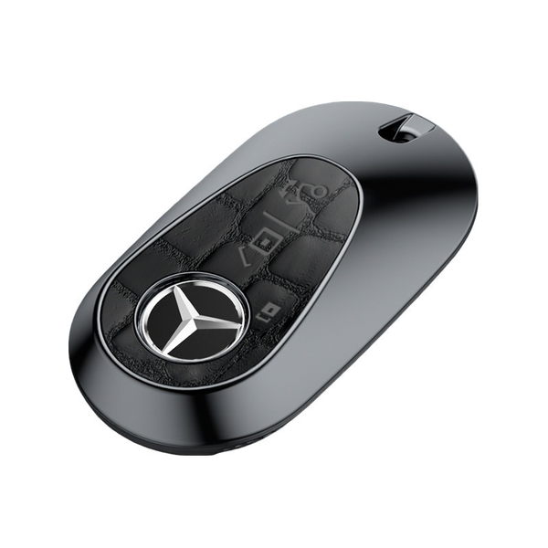 JVCV® Crocodile Pattern ABS Key Cover with Keychain – Compatible with Mercedes-Benz S-Class, G-Class, E-Class (2022 Onwards) 3-Button Smart Key