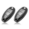 JVCV® Soft TPU Transparent Key Cover – 2 & 3‑Button Maruti Suzuki & Toyota Smart Keys (Transparent Black)