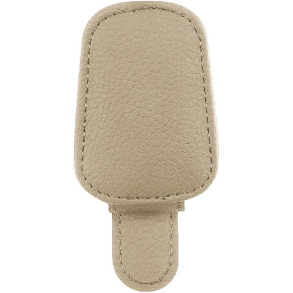Single Pack Sunglasses Holder for Car Visor - Magnetic Leather Sunglasses Holder and Ticket Card Clip - Car Visor Accessories