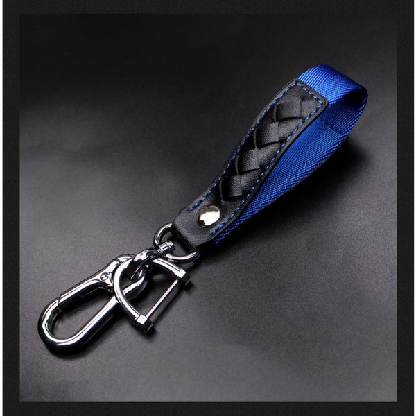 JVCV® Braided Leather & Alloy Keychain – Horseshoe‑Buckle Universal Organizer with Efficient Screw D‑Ring & Zinc‑Alloy Hook (Men & Women)