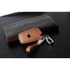 JVCV® Soft Handmade Lychee Pattern Leather Key Cover Compatible with BMW 3 Button Smart Key