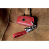 JVCV® Soft Handmade Lychee Pattern Leather Key Cover Compatible with BMW 3 Button Smart Key