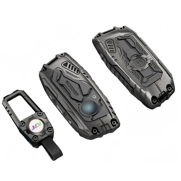 JVCV® Zinc Alloy Key Cover for BMW 2023+ – 7 Series, X1, X5, X7, XM, iX, i7 Smart Keys | Premium Metal Case with Glow Buttons