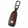 JVCV® Premium Metal & Leather Key Cover Compatible with Mercedes-Benz E-Class Smart Key | Luxury Protective Car Key Case | Scratch & Impact Protection