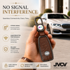 JVCV® Premium Metal & Leather Key Cover Compatible with Mercedes-Benz E-Class Smart Key | Luxury Protective Car Key Case | Scratch & Impact Protection