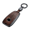 JVCV® Premium ABS Crocodile Pattern Key Cover with Keychain – Compatible with Mercedes-Benz E-Class W211/W213, AMG Smart Key