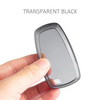 JVCV® Soft TPU Transparent Cover with keychain – Compatible with Ford Keys (Transparent Black)
