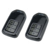 JVCV® Soft TPU Transparent Key Cover Compatible with Honda Car's Smart Key (Transparent Black)