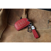 JVCV® Soft Handmade Lychee Pattern Leather Key Cover Compatible with Hyundai Alcazar Creta, i20 2021, Venue, Tucson, Elantra,i20 N Line 2021 4 Button Smart Key