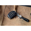 JVCV® Soft Handmade Lychee Pattern Leather Key Cover Compatible with Hyundai Creta Venue Aura Elite i20 Grand i10 Nios Xcent 3 Button Flip Key