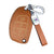 JVCV® Soft Handmade Lychee Pattern Leather Key Cover Compatible with Hyundai Creta Venue Aura Elite i20 Grand i10 Nios Xcent 3 Button Flip Key