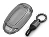 JVCV® Soft TPU Transparent Cover Compatible with Hyundai Verna and i20 NLine Push Button Start Car Key with Keychain