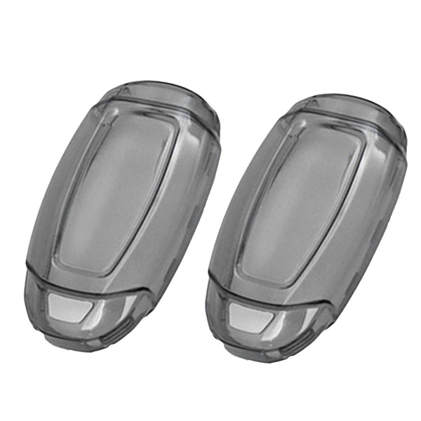 JVCV® Soft TPU Transparent Cover Compatible with Hyundai Verna and i20 NLine Push Button Start Car Key (Transparent Black)