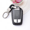 Car Styling Soft Carbon Fiber Pattern Key Cover Compatible with Isuzu Smart Key with Keychain